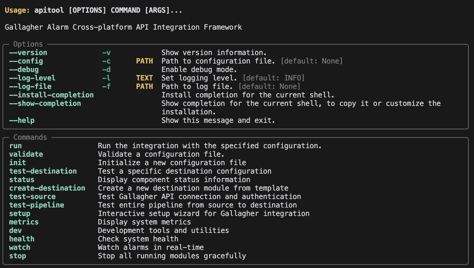Gallagher Alarm Integration